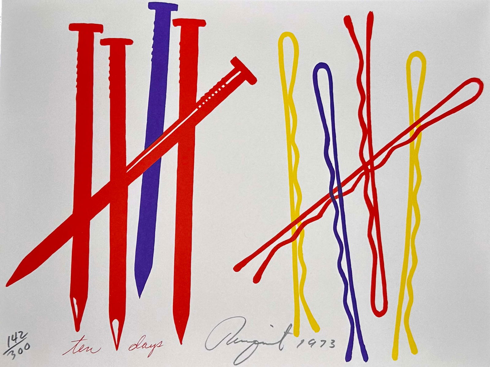 James Rosenquist signed Screenprint. 1973. One of 300 copies. (1 of 1)