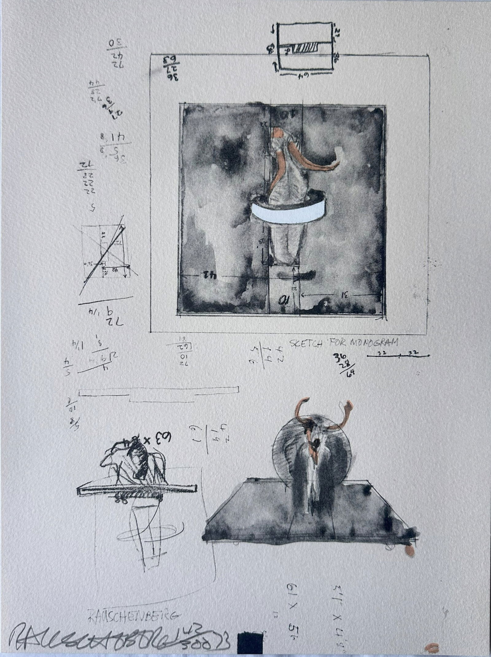 Robert Rauschenberg signed lithograph. 1973. One of 300 copies. (1 of 1)