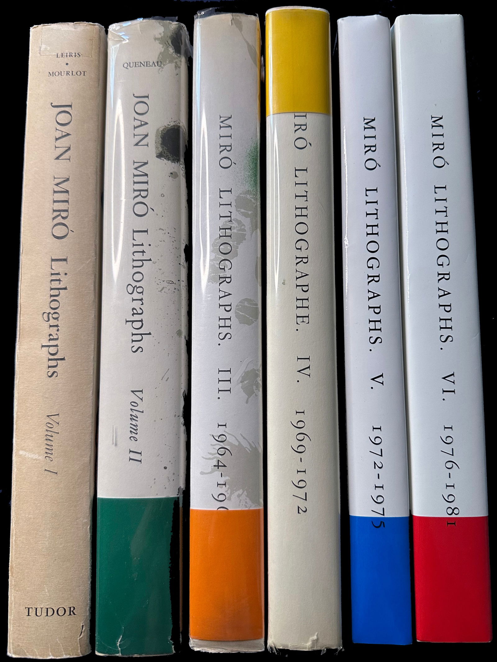 Miró Lithographs, Set of 6 volumes, I–VI. 1972–1992. (1 of 5)