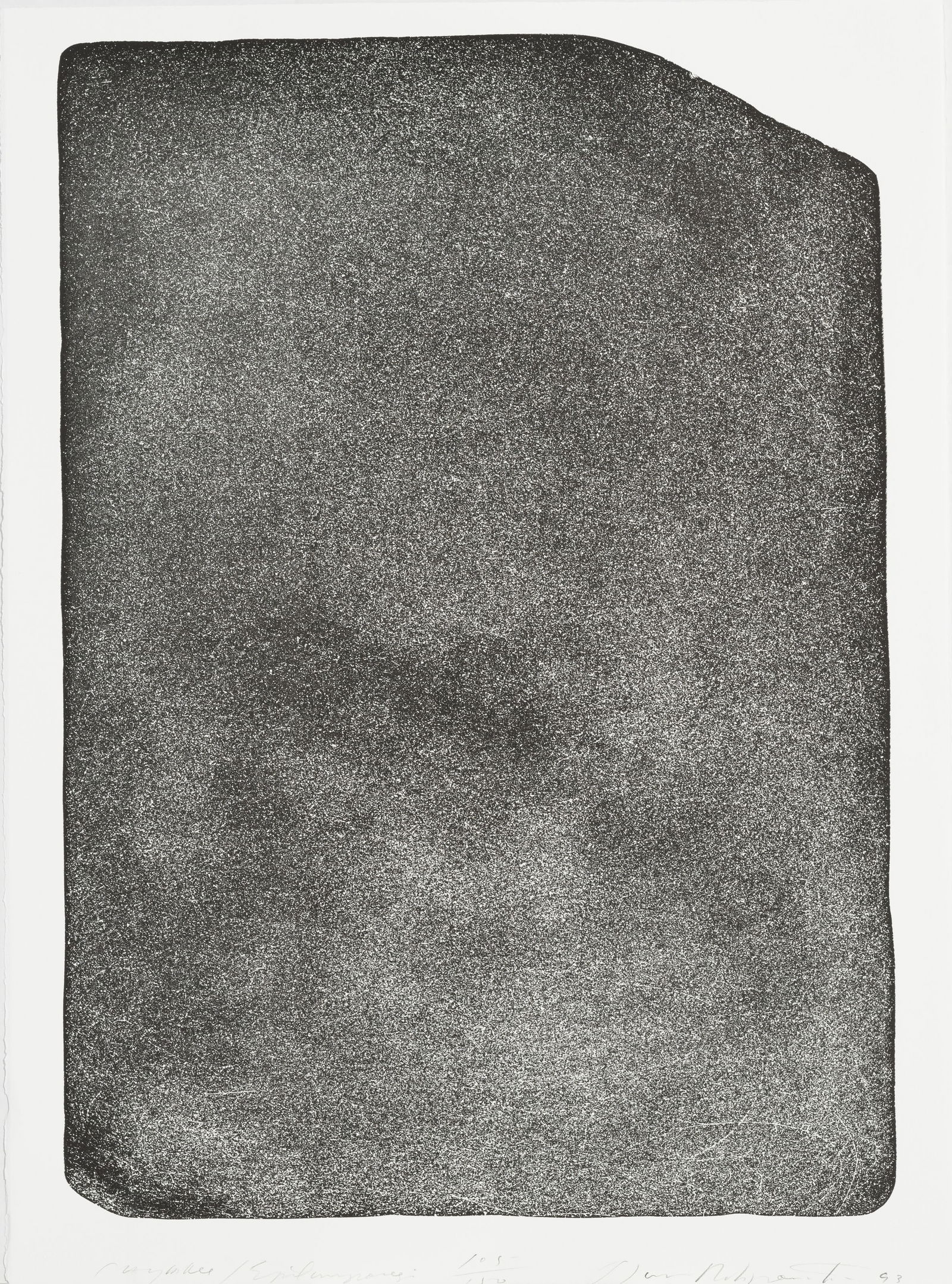 David Rabinowitch. Signed Lithograph, one of 150 copies: Artists Against Torture lithograph in 1 color on BFK Rives white paper 76 x 56 cm. Signed and numbered in pencil by the artist, one of 150 copies, published by Association for the Prevention of Tortur