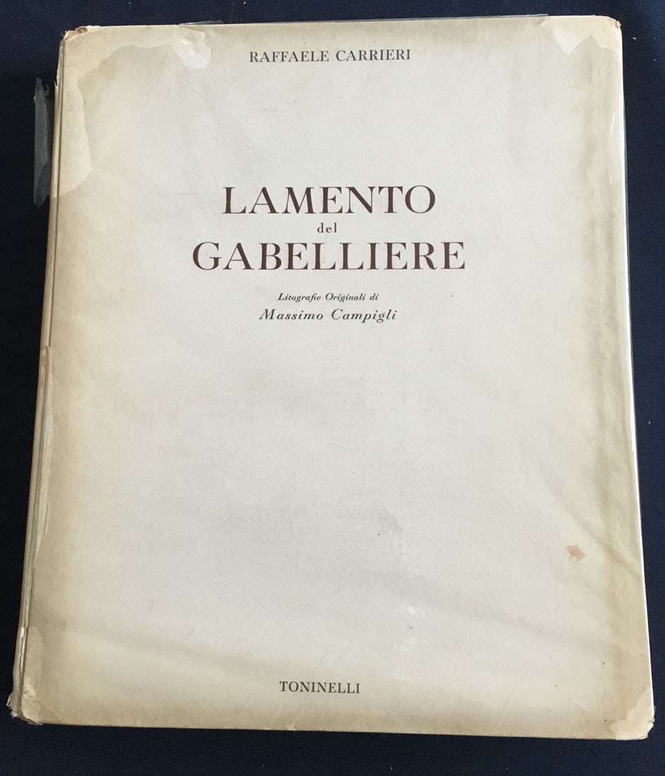 Campigli. Il Lamento del Gabelliere, 1945, 10 Lithographs by Campigli. (1 of 5)