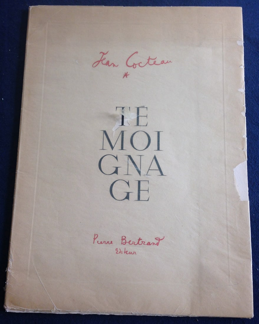 Picasso. Temoignage. With an etching by Picasso. - 2