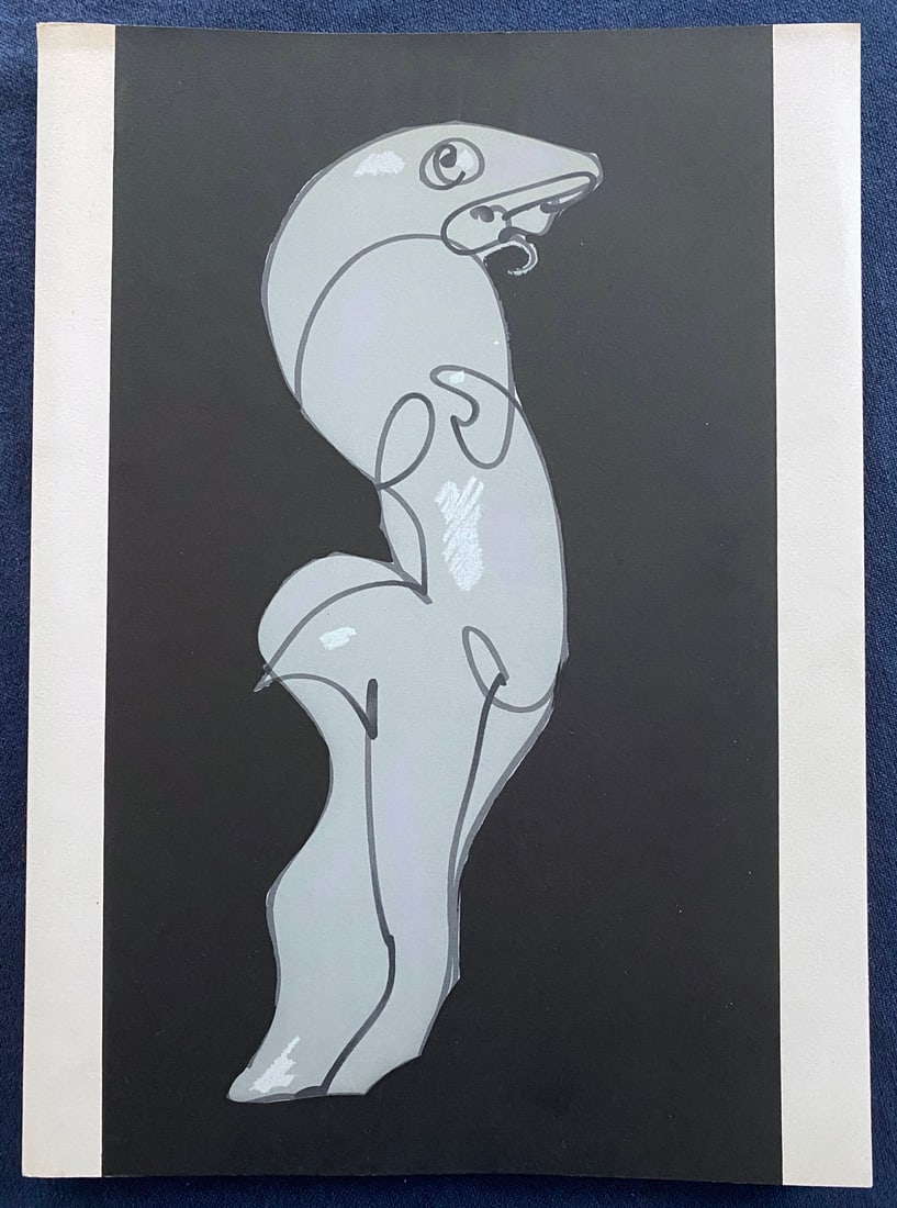 Ernst, Max. Les chiens ont soif. With two signed etchings. 1964.: Paris, Au Pont des Arts, (1964). Jaques Prevert text illustrated by Max Ernst with 2 original etchings in color signed in pencil, and 25 lithographs in color in full page. Limited numbered edition in