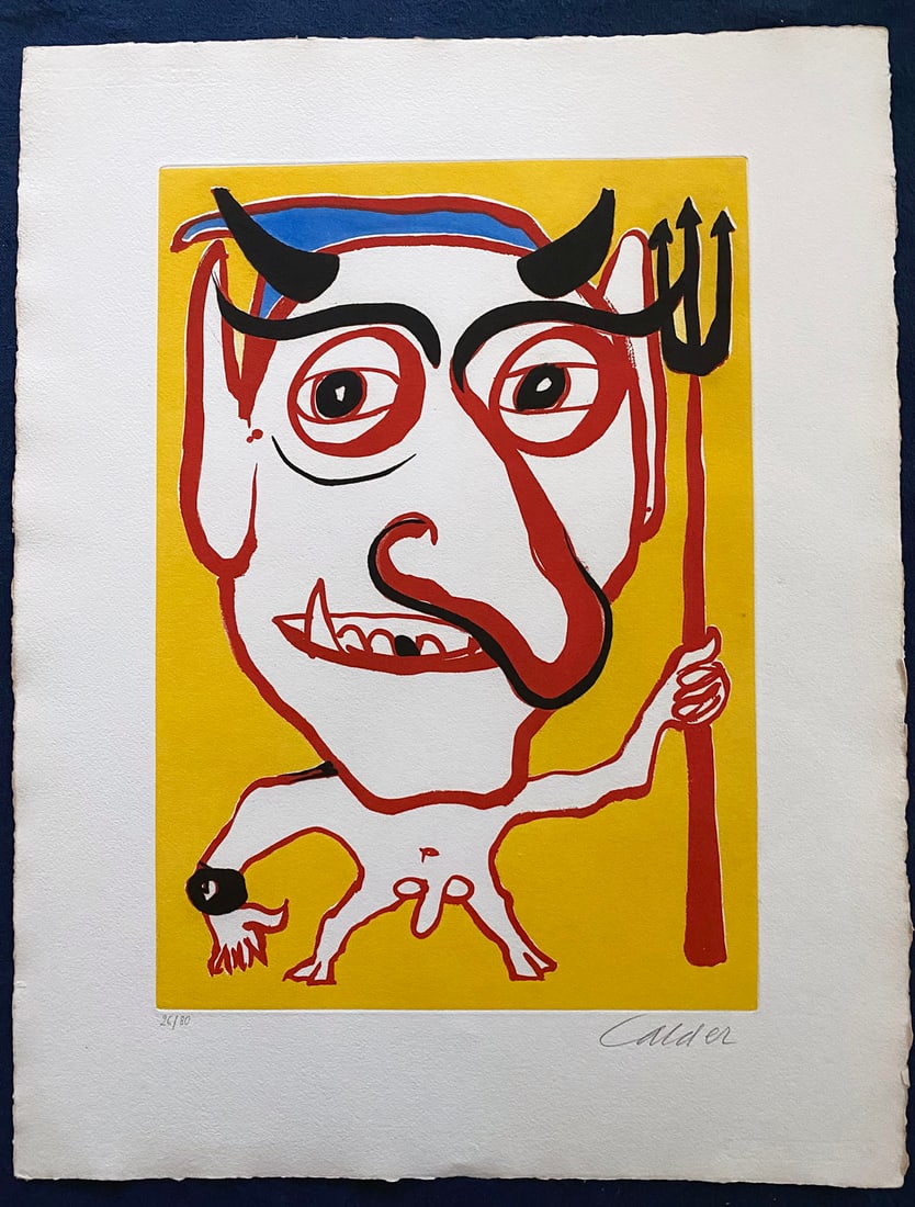 Calder. The Devil. Signed and numbered etching - 2