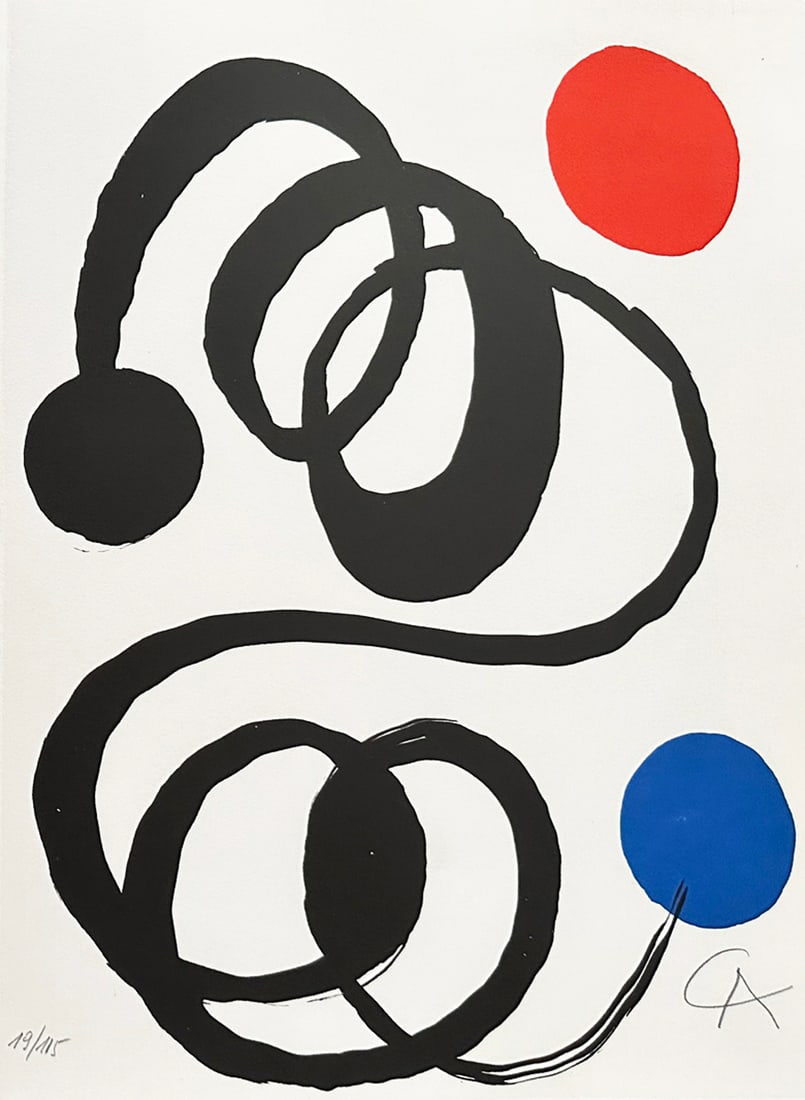 Alexander Calder. Signed Lithograph. 1978. One of 115 copies. (1 of 2)