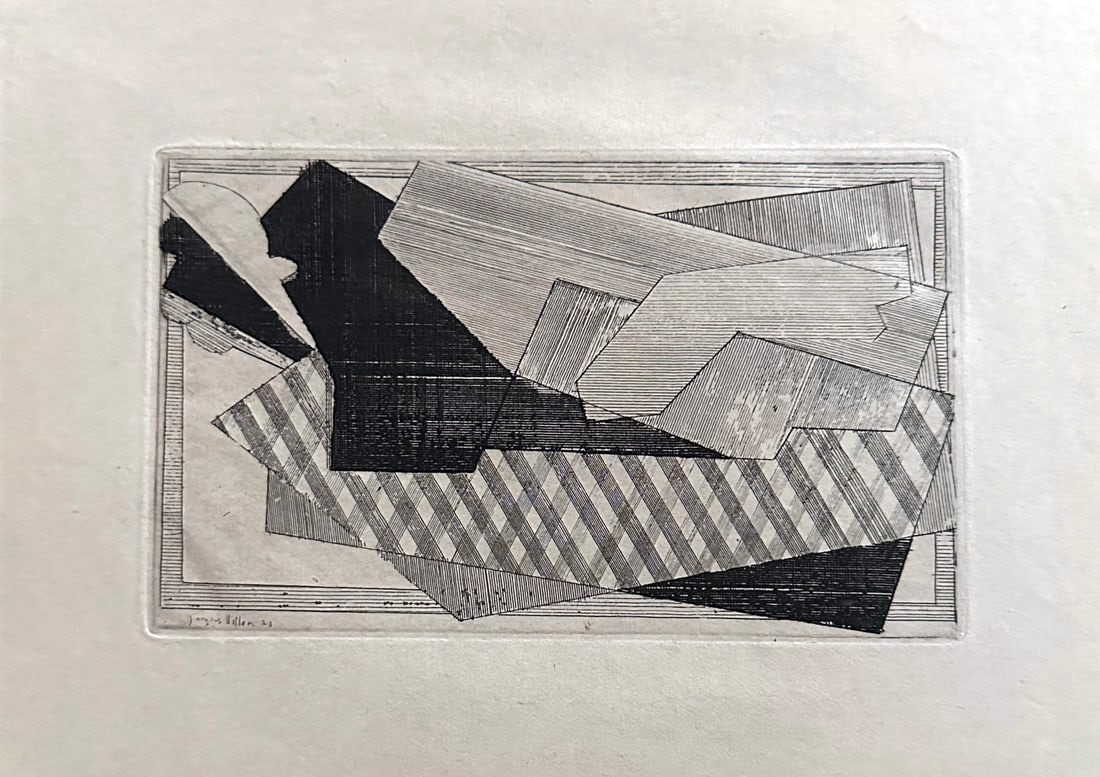 Jacques Villon Etching. 1947, from the portfolio Du Cubisme (1 of 2)