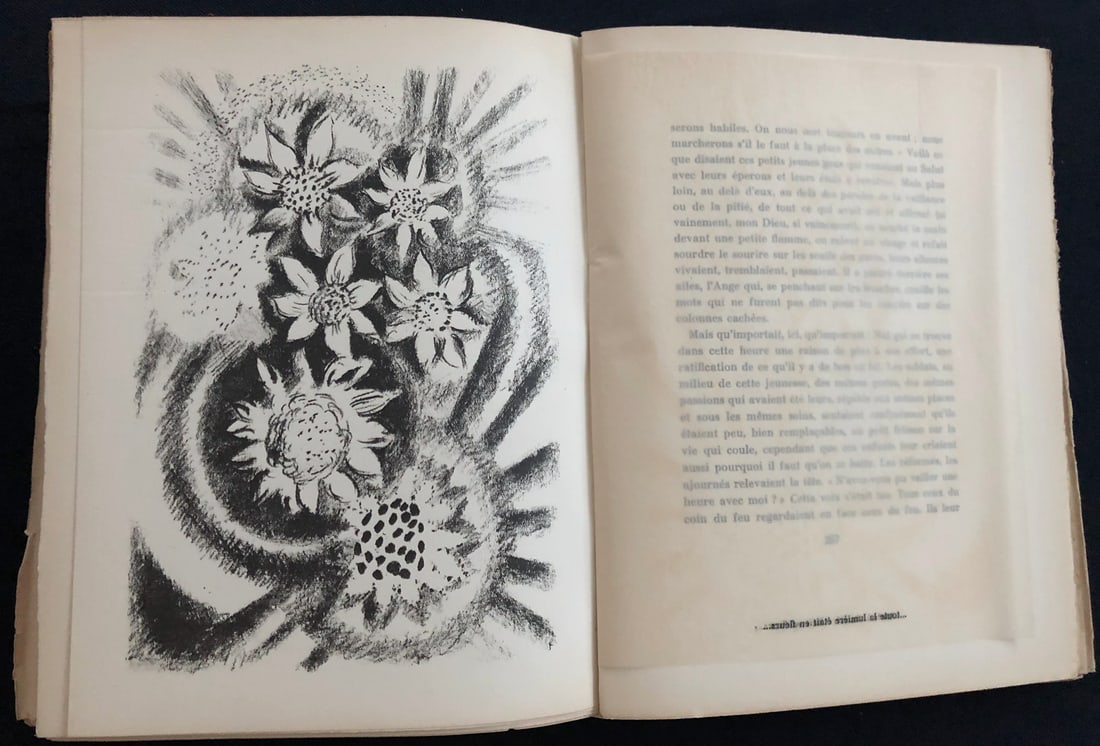 Robert Delaunay. La Releve du Matin. With 10 lithographs.: Henry de MONTHERLANT. Illustrated by Robert Delaunay. L’ARBRE Editions Spes, Paris 1928. One of 440 numbered copies on vélin pur fil Lafuma of a total edition of 545. Text in French by Henry de Mon