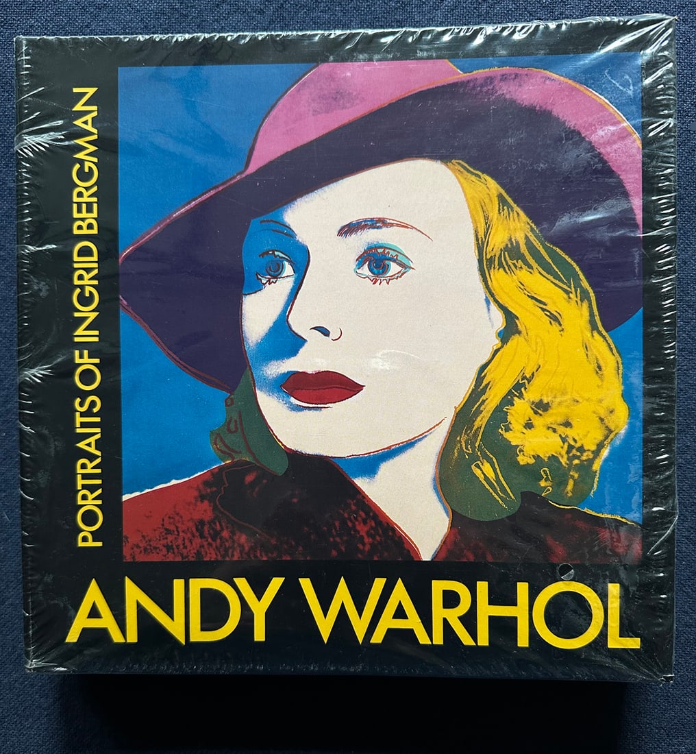 Portraits of Ingrid Bergman, Andy Warhol, 1983.: Bilingual introduction in Swedish and English. Hardcover. In original wrapper, never opened. Published by Galerie Borjeson in 1983.