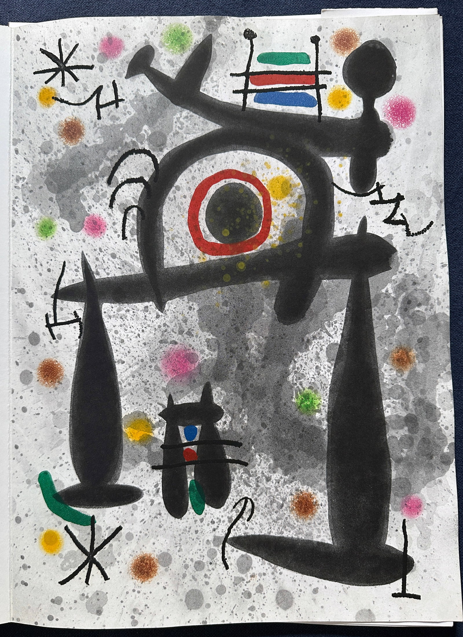 Joan Miró / André Frénaud. Le Miroir de l’Homme par les Bêtes, 1972. With three etchings in (1 of 5)