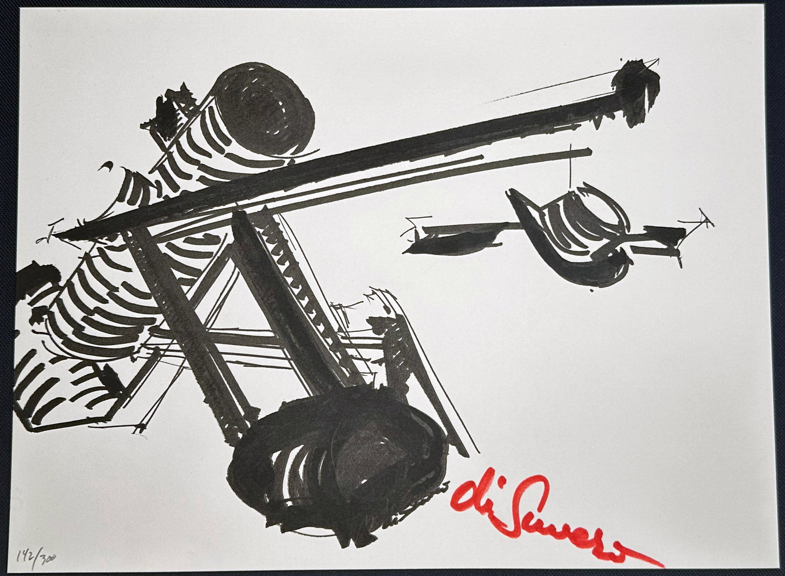 Mark di Suvero signed Screenprint. 1973. One of 300 copies. (1 of 2)