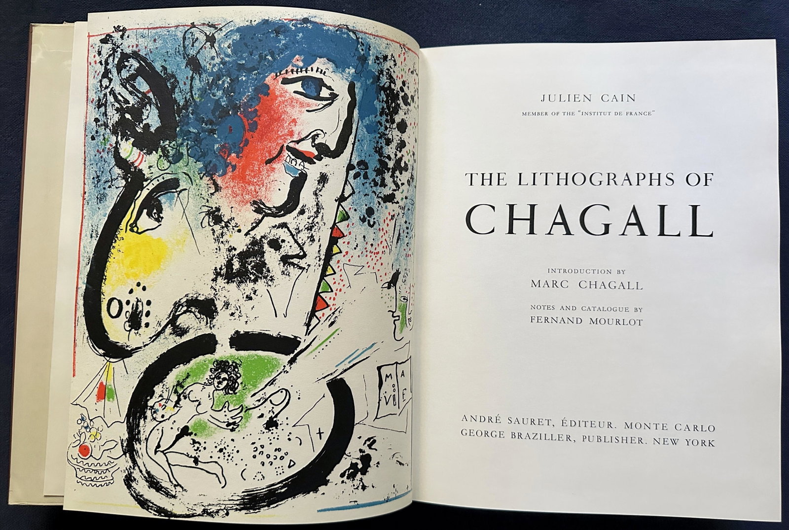 Chagall Lithographe I. 1960. With 12 lithographs by Chagall (1 of 6)