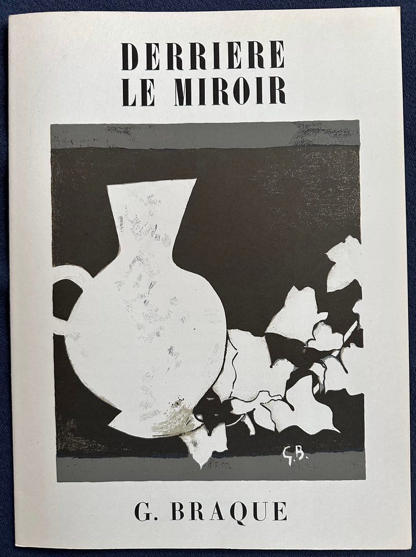 Derrière le Miroir 25-26. Braque.: Braque, January 1950. 1 lithograph in color and 5 drawings reproduced in facsimile by Braque, text by R. Char 2nd edition