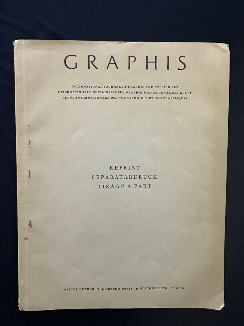 Graphis, by International Journal of Graphic and Applied Art (1 of 2)