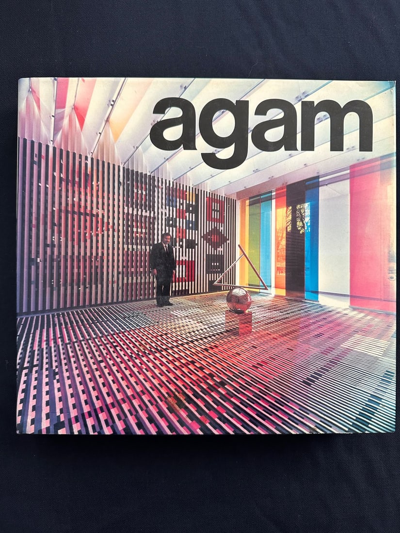 Agam, by Frank Popper: Harry N. Abrams, Inc. Publishers, New York, 1976. Original cloth hardcover and pictorial dust jacket.