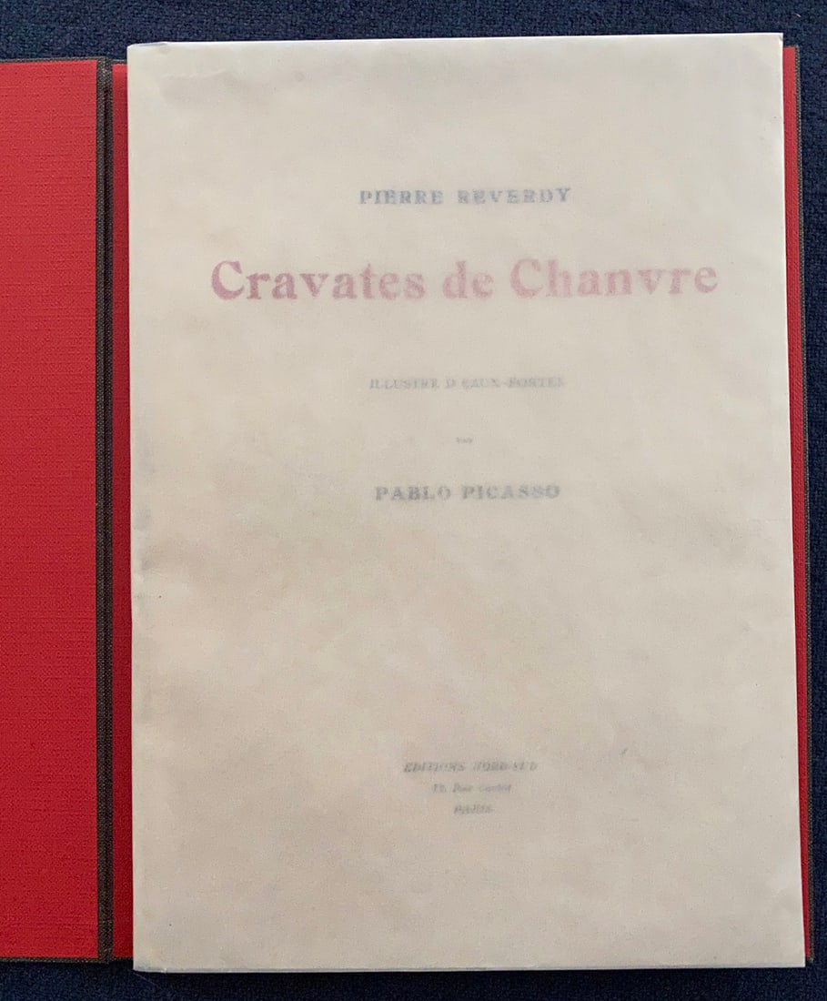 Picasso. Cravates de Chanvre by Pierre Riverdy. With three etchings. - 2