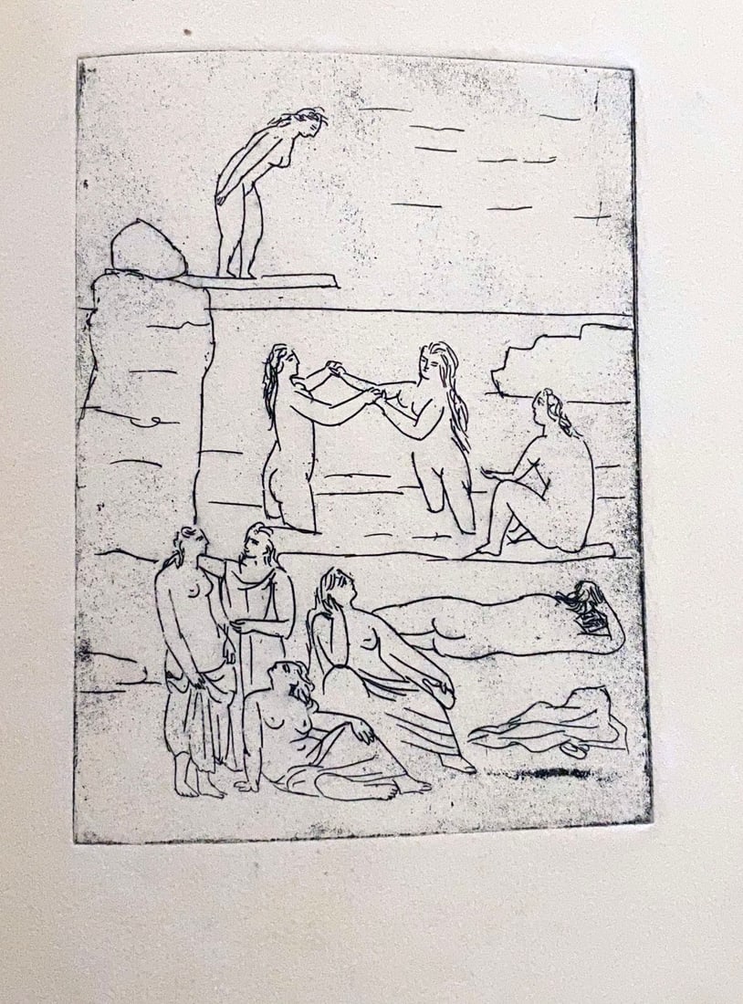 Picasso. Cravates de Chanvre by Pierre Riverdy. With three etchings. - 4