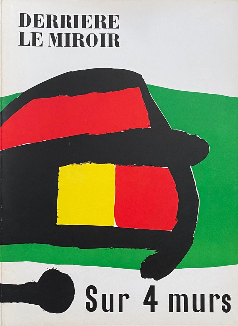 Derriere le Miroir 107-108-109. Lithographs by Miro, Chagall, Giacometti: Sur quatre murs, Maeght June-July 1958. Lithographs by Miro (Cover double page), Chagall (double page), Giacometti, Tal-Coat. Reproduction by Braque, Bonnard, Matisse Picasso, Kandinsky, Miro, Leger,