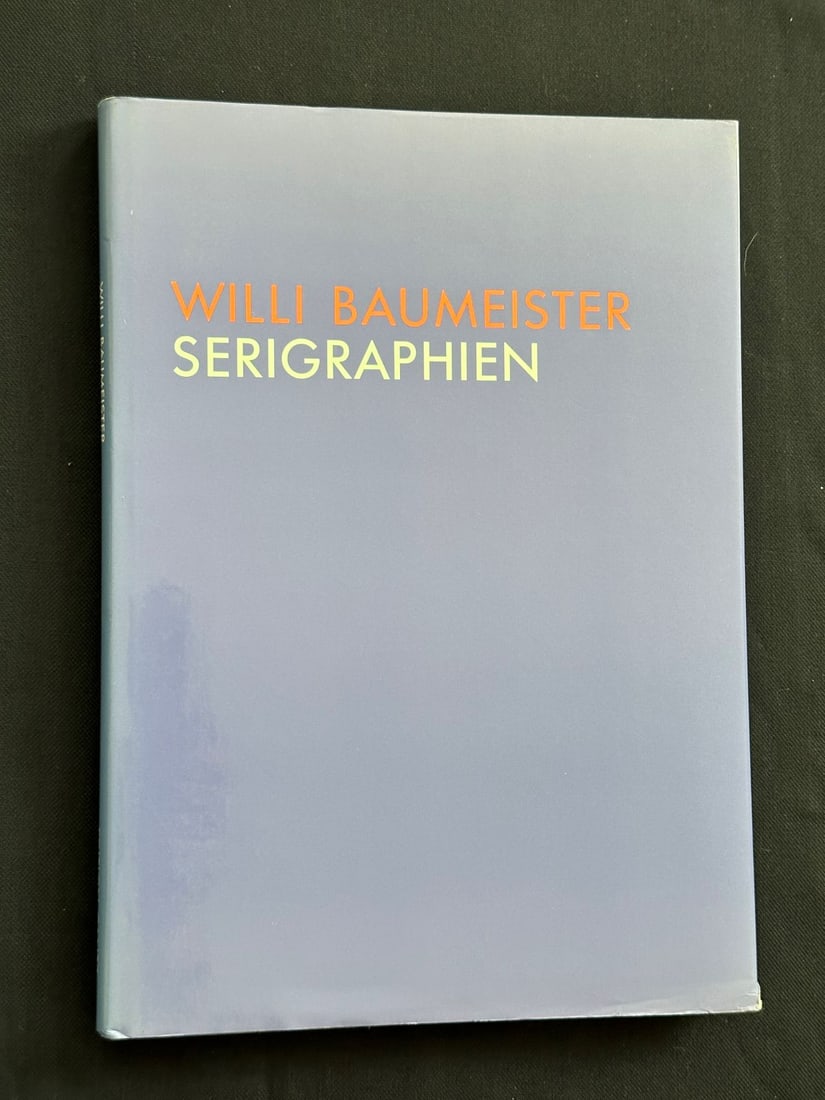 Willi Baumeister Serigraphien, by Galerie der Staadt Stuttgart, 1989.: Original blue hardcover and pictorial dust jacket. Cantz Edition.