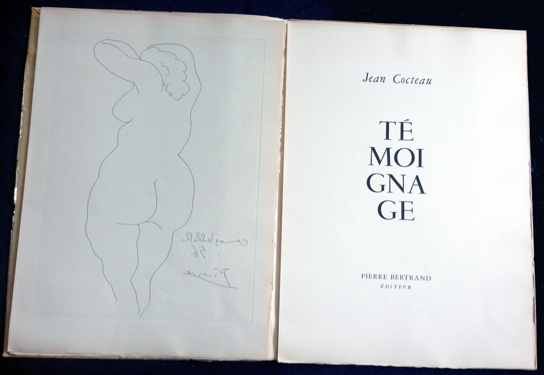 Picasso. Temoignage. With an etching by Picasso. - 4