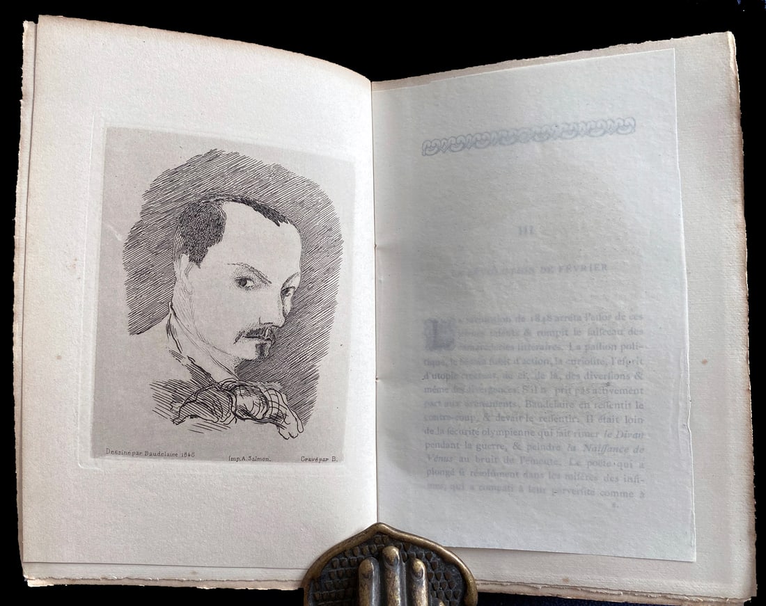 Manet. Baudelaire Sa Vie et son Oeuvre. 1869. With 2 etchings. (1 of 3)