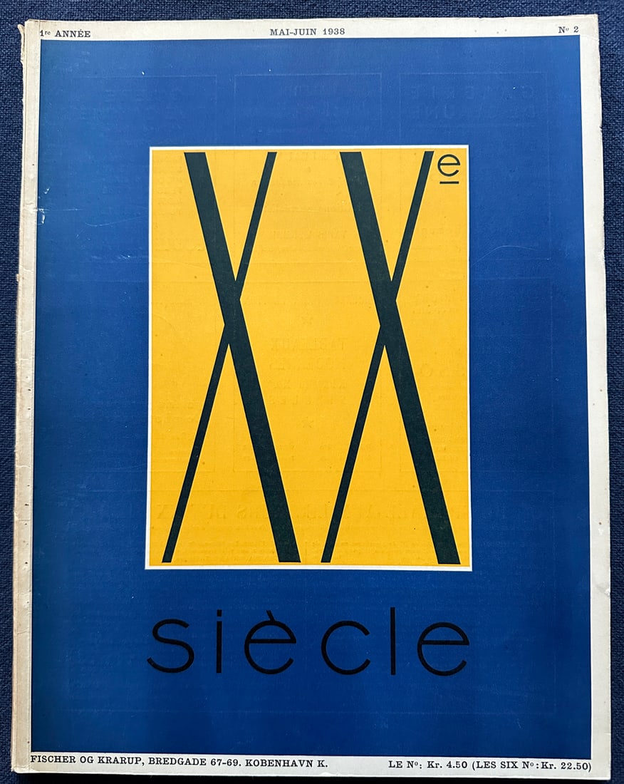 Xxe Siecle N. 2. Chroniques du Jour. May-Juin 1938.: G. di San Lazzaro and others. Chroniques du Jour, Paris, 1938. 1st edition. Second number of the art review XXe Siecle created and Published by Gualtiero di San Lazzaro. It includes original essays