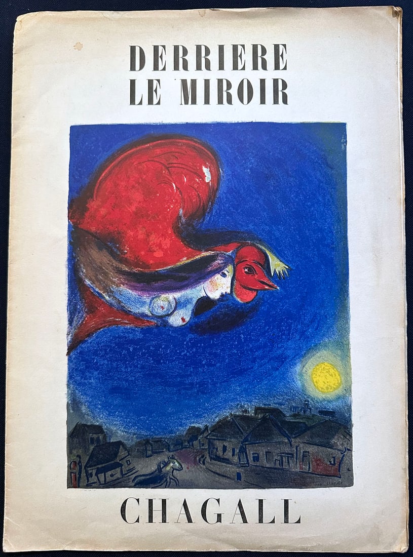 Derrière le Miroir 27-28.: Chagall, March-April 1950. With 2 original lithographs in color of which 1 on double page and one on the cover, text by J. Wahl and L. Venturi 2nd edition