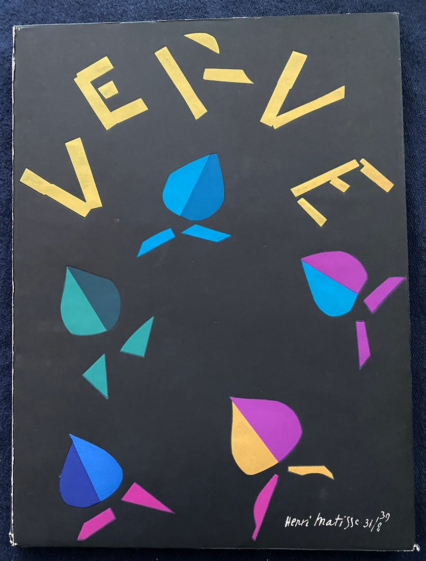 Verve 8, 1940.: The French Review of Art – Vol II No 8. Paris: Editions de la Revue Verve. 1940 Number 8 of Verve was completed just few day before the German occupation of Paris, on June 1940, during WWII.