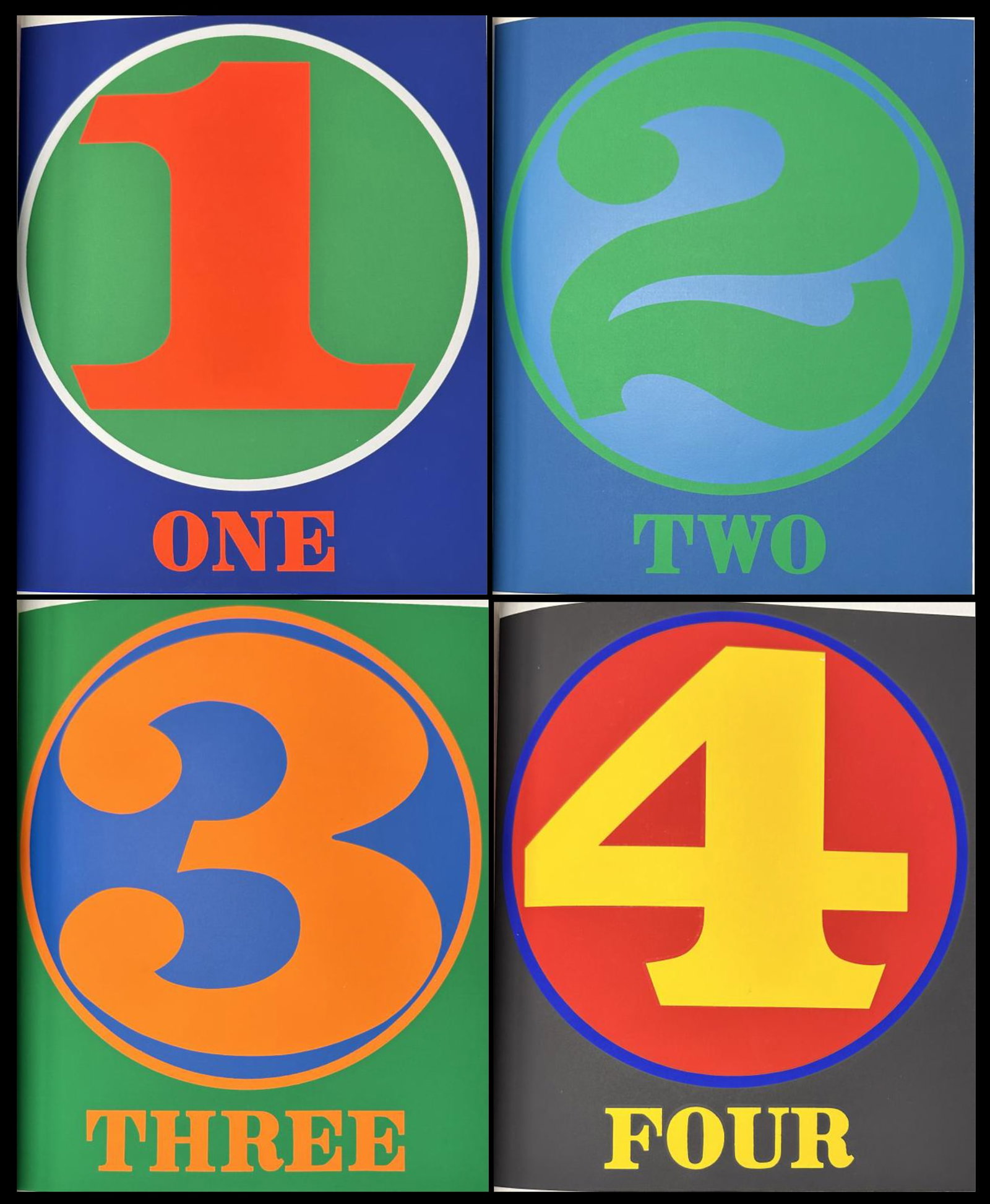 Robert Indiana. Numbers. With 10 silkscreens, 1968 (1 of 3)