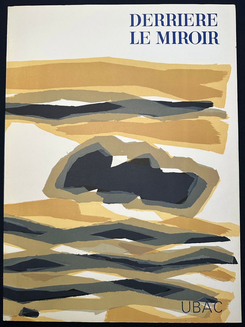 Derrière le Miroir 142.: Ubac, March 1964. 8 original lithographs in color of which 4 on double page by Ubac, text by Y. Bonnefoy – 1st edition