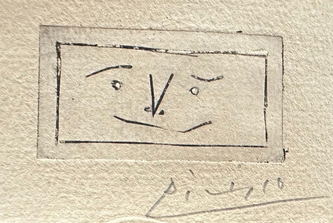 Picasso. Nuit. Miniature book, with a signed Picasso engraving, one of 30 copies, 1956, PAB (1 of 2)