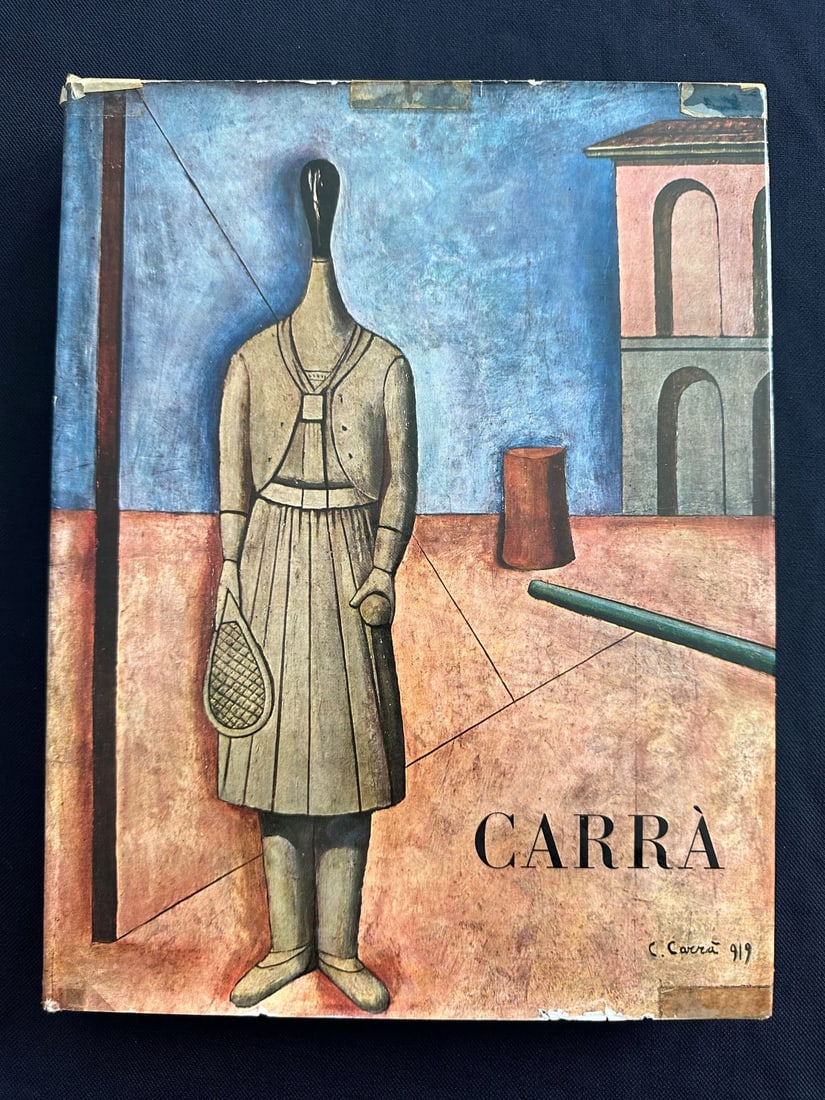 Carrá, Monografie di artisti italiani contemporanei, by Guglielmo Pacchioni, 1959.: Edizioni del Milione, Milano. Seconda edizione rinnovata. Text in Italian. Original cloth hardcover and pictorial (worn) dust jacket.