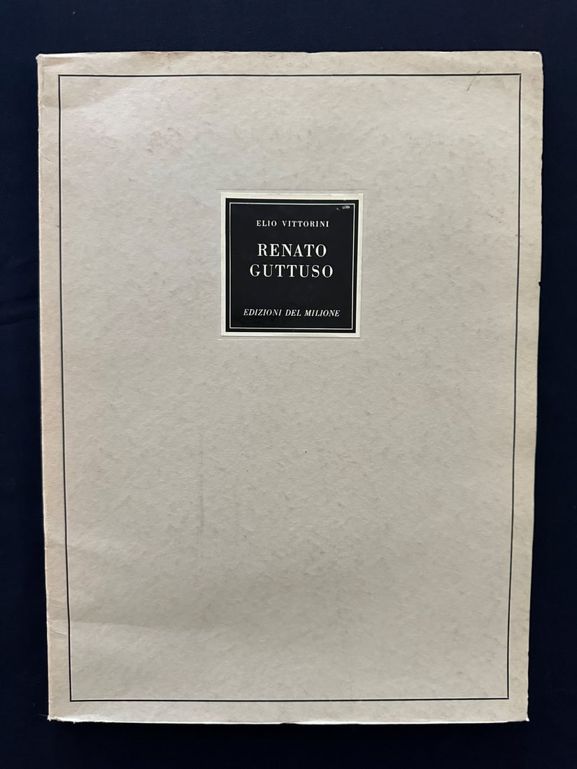 Renato Guttuso, by Elio Vittorini, 1960 Seconda serie.: Pittori italiani contemporanei. Edizioni del Milione, Milano. Text in Italian. With 21 illustrations in color. Soft cover.
