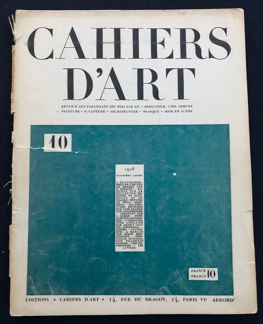 Cahiers d’Art n.10-1928 (1 of 1)