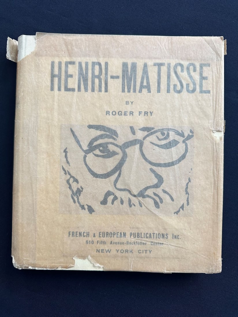 Henri-Matisse, by Roger Fry, 1935.: Published by French & European publications, Inc, New York, edited in French by Editions des Chroniques du Jour. Hard cover, glassine, 60 plates, English edition. In very good condition.