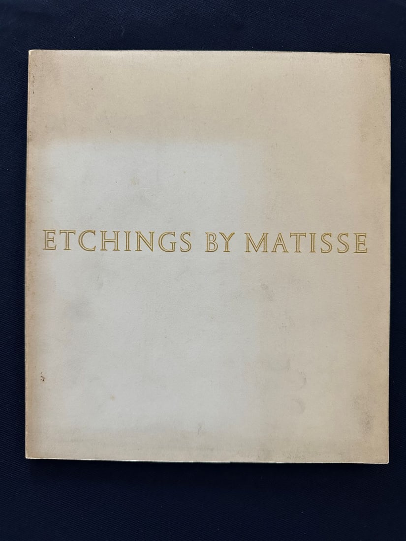 Etchings by Matisse. Catalog. 1955: Matisse. Text by William S. Lieberman, published by the Museum of Modern Art, New York,1955. Catalog distributed by Simon and Shuster. Etchings and drypoints (24 in total) reproduced in the original s