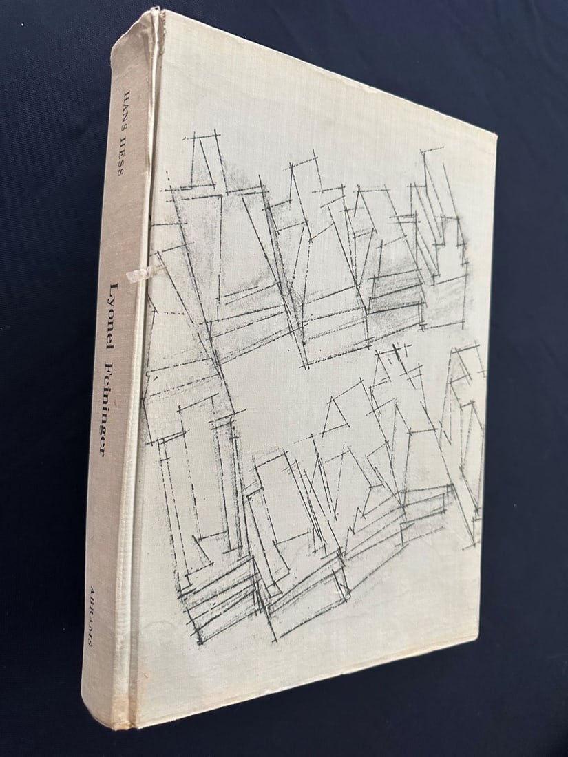 Lyonel Feininger, by Hans Hess, 1961.: Catalog. Harry N. Abrams, Inc., Publishers, New York. First Edition.354 pages, 30 full-color tipped-in plates, 510 well-printed b/w illustrations. Lower edge from page 173 damp stained. Hard cover sta