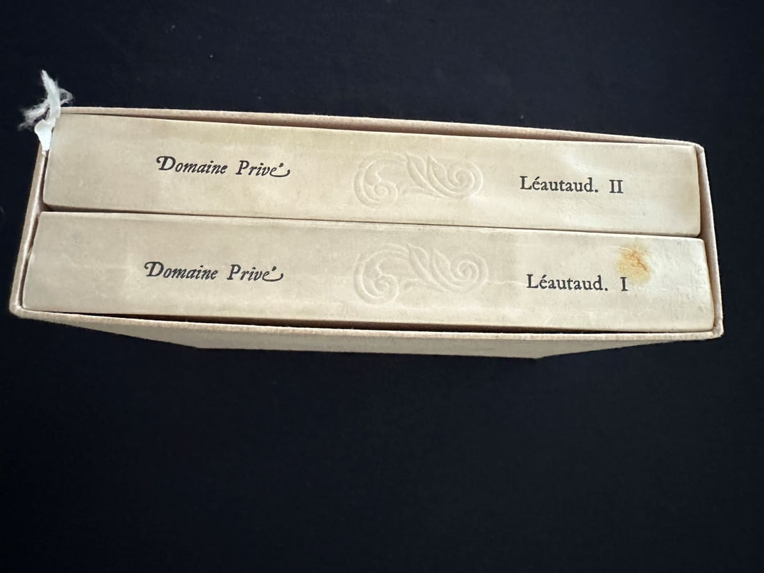 Domain privé, by Paul Léautaud, 1956.: Two volumes. Published by Editions du CAP, Monte-Carlo. Limited numbered edition, this n. 689 of 4,000. In French. Protected in original slipcase. Pages non cut yet.