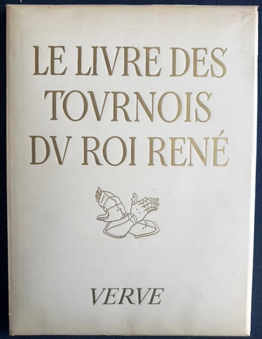 Verve 16. Rene d'Anjou: Traite de la Forme et Devis d'un Tournoi.. 1946.: Paris, 1946. Rene d'Anjou: Traite de la Forme et Devis d'un Tournoi. Illustrated with reproductions of paintings in the medieval illuminated manuscript. 14 x 10.5 inches