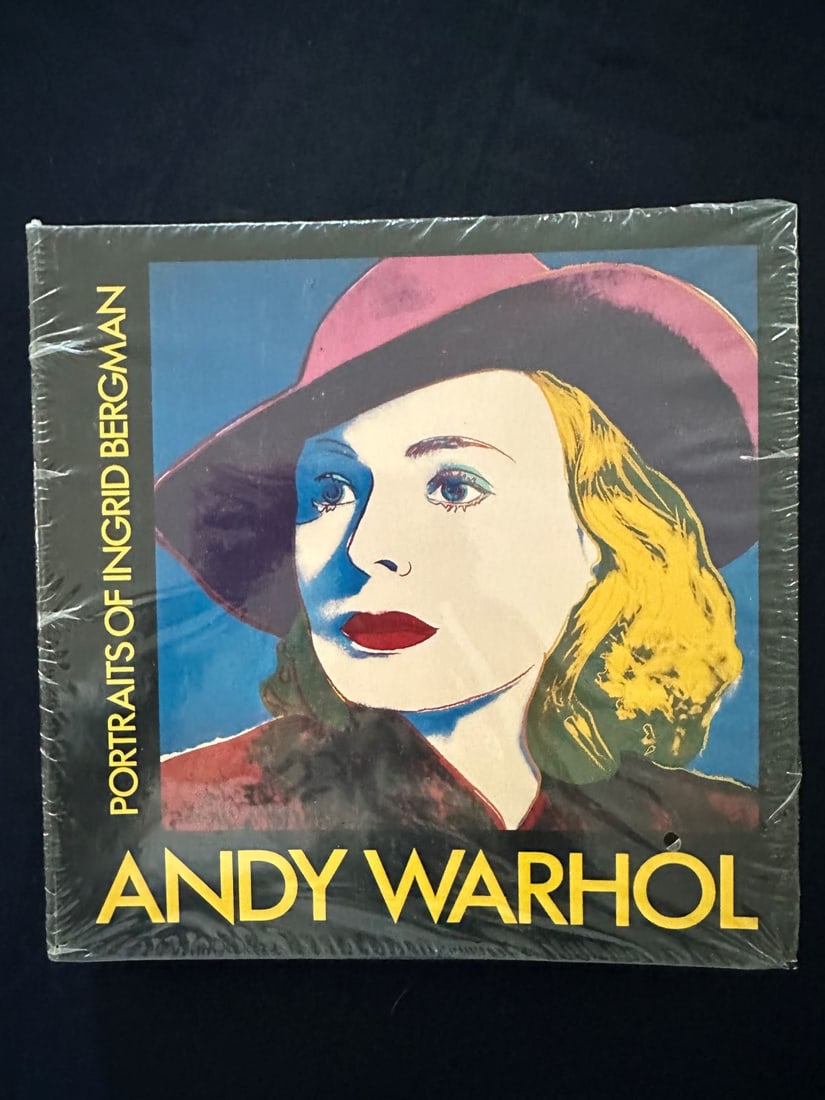 Portraits of Ingrid Bergman, Andy Warhol, 1983.: Bilingual introduction in Swedish and English. Hardcover. In original wrapper, never opened. Published by Galerie Borjeson.