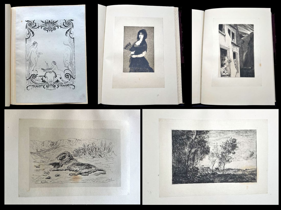 Sonnets and eaux-forte. Suite 42 etchings on China paper. 1869 (1 of 4)