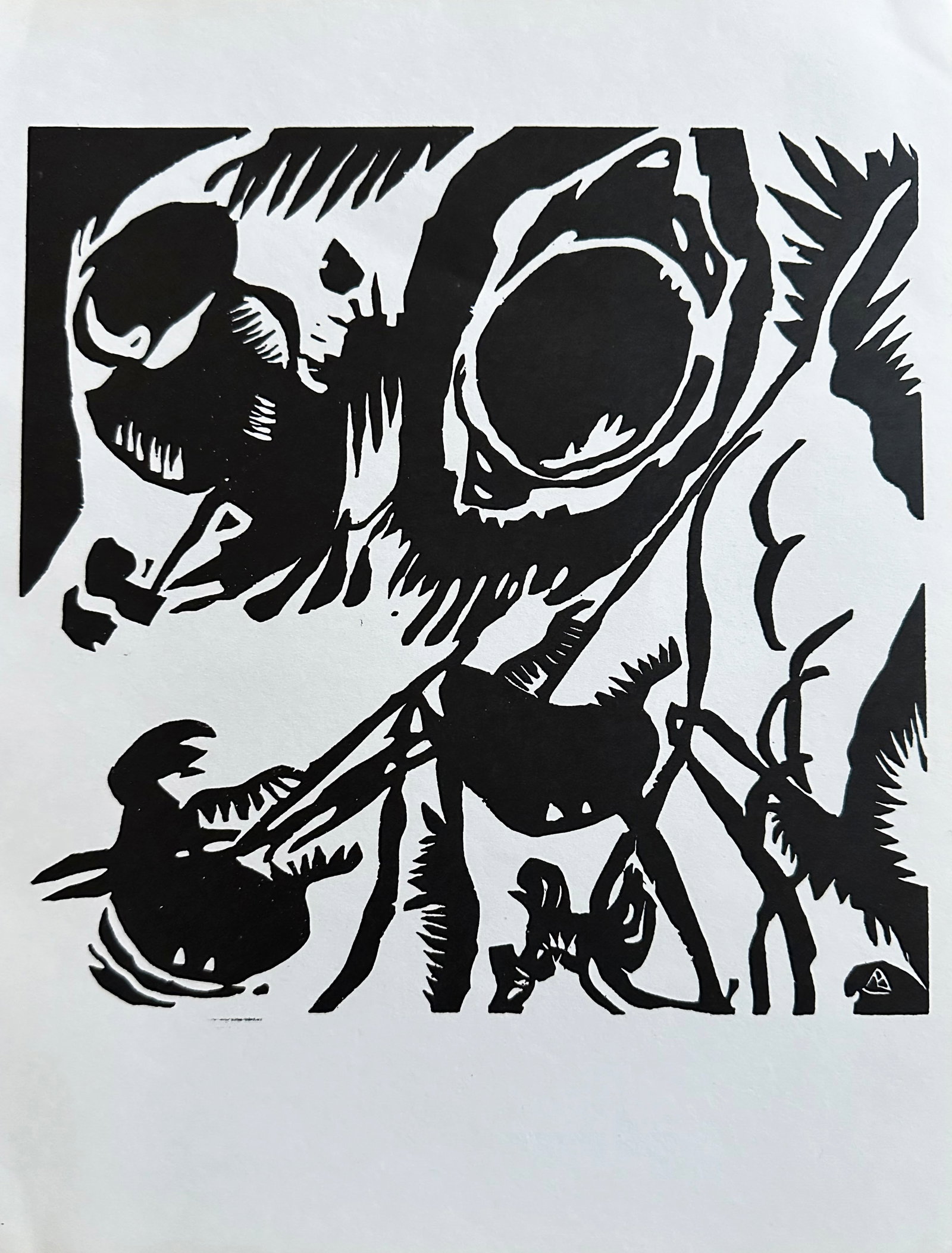 Kandinsky Woodcut. 1959. (1 of 1)