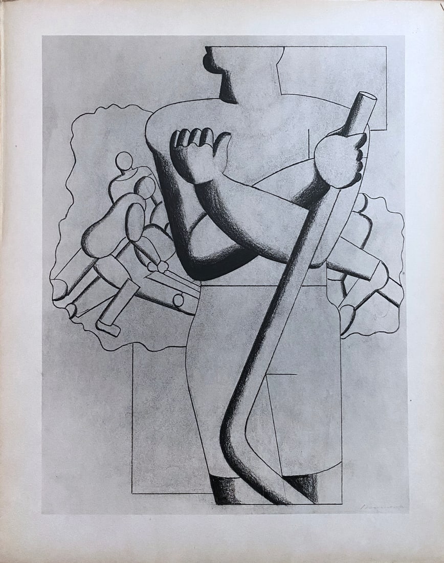 Baumeister. Sport und maschine. With 20 collotype prints, 1929, one of 200 copies: Fleichtheim gallery edition, Berlin 1929. Limited numbered edition of 200 copies, signed by the artist in pencil on justification page. Cover damaged, inside in good condition prints ligthly tanned