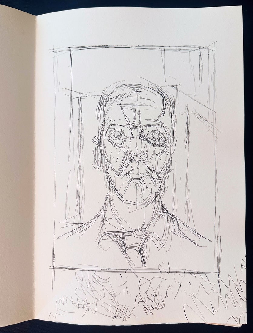 Giacometti. La Danse du Chateau. 1962. With a etching. One of 150 copies.: Les Impenitents, Paris. 1962. With Alberto Giacometti etching in frontispiece and 14 etchings by Louis Chavigner. One of 150 copies. Text by Cervantes. With cardboard chemise and slipcase. 7.5 x 11.25