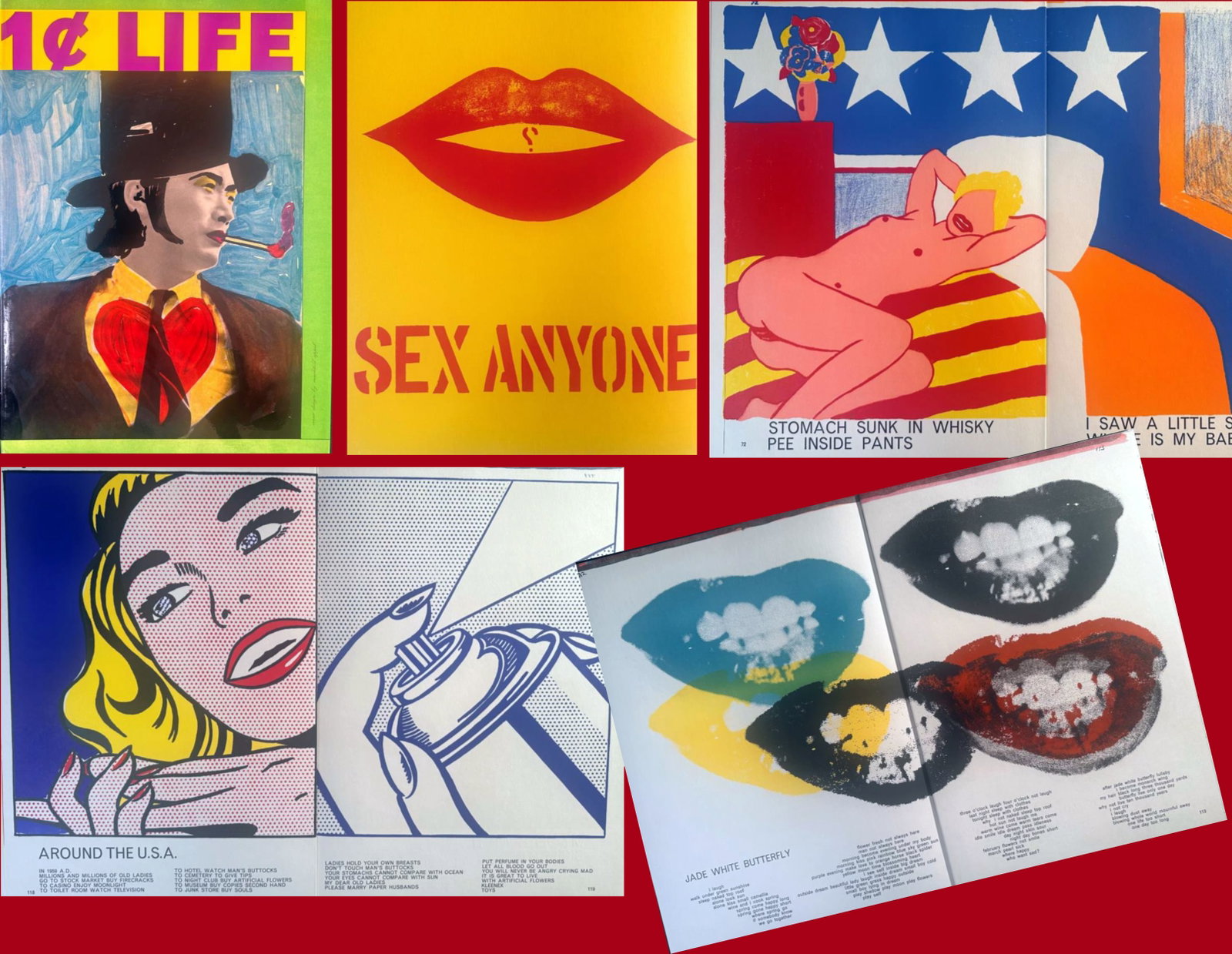 One Cent Life. Ting, Walasse. Complete Portfolio (Warhol, Lichtenstein, Wesselman, and others) (1 of 7)