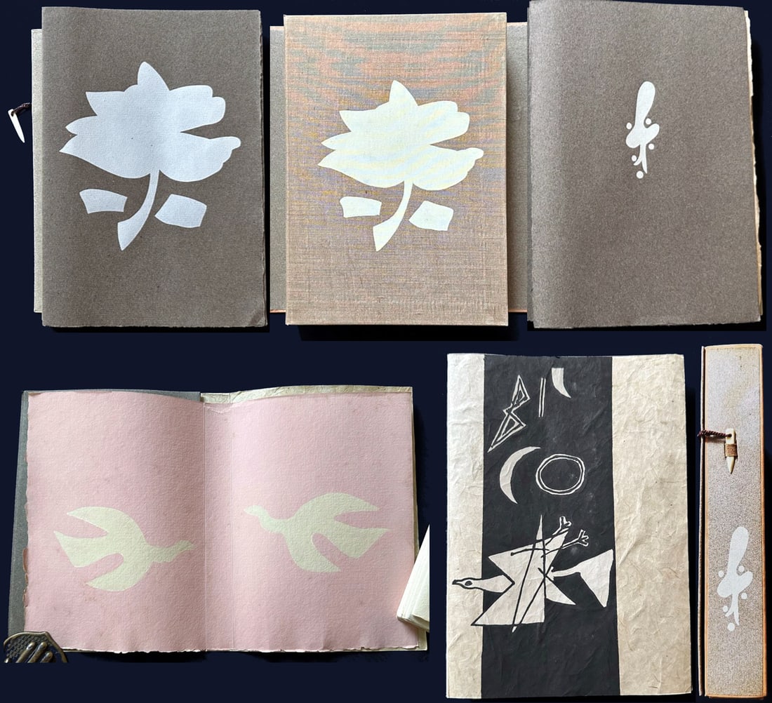 Georges Braque/Suzuki Daisetz. Le tir à l’arc. With seven lithographs.: Paris: Louis Broder, 1960. Selected texts by D. T. Suzuki and E. Herrigel, with aphorisms by Braque from his Cahiers d’Art (1917–1952). Limited edition of 165 copies, signed by the artist 