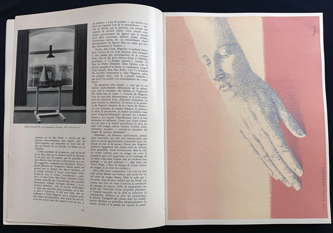 XXe siècle 22, 1963. Magritte, Cesar, Braumer.: Nouvelle Series Xxe Siecle 22 Èquivalences et confrontations. XXV Annee. Cahiers d’art , Paris, Noel 1963. French Art Review directed by Gualtieri di San Lazzaro. Pictorial cover by Miro.