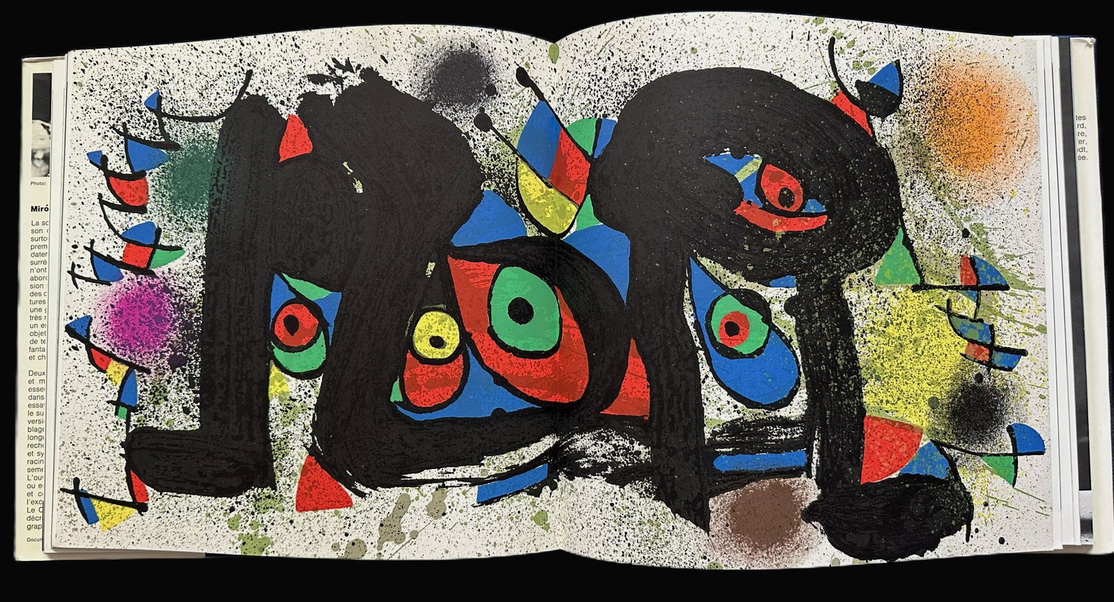 Miro Sculptures with 2 lithographs in color double page. 1974. (1 of 4)