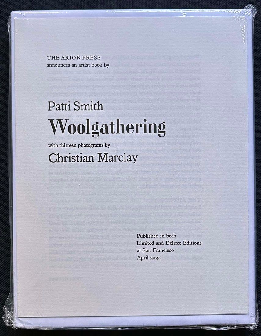 SMITH, Patti. Woolgathering. 2022. (1 of 3)