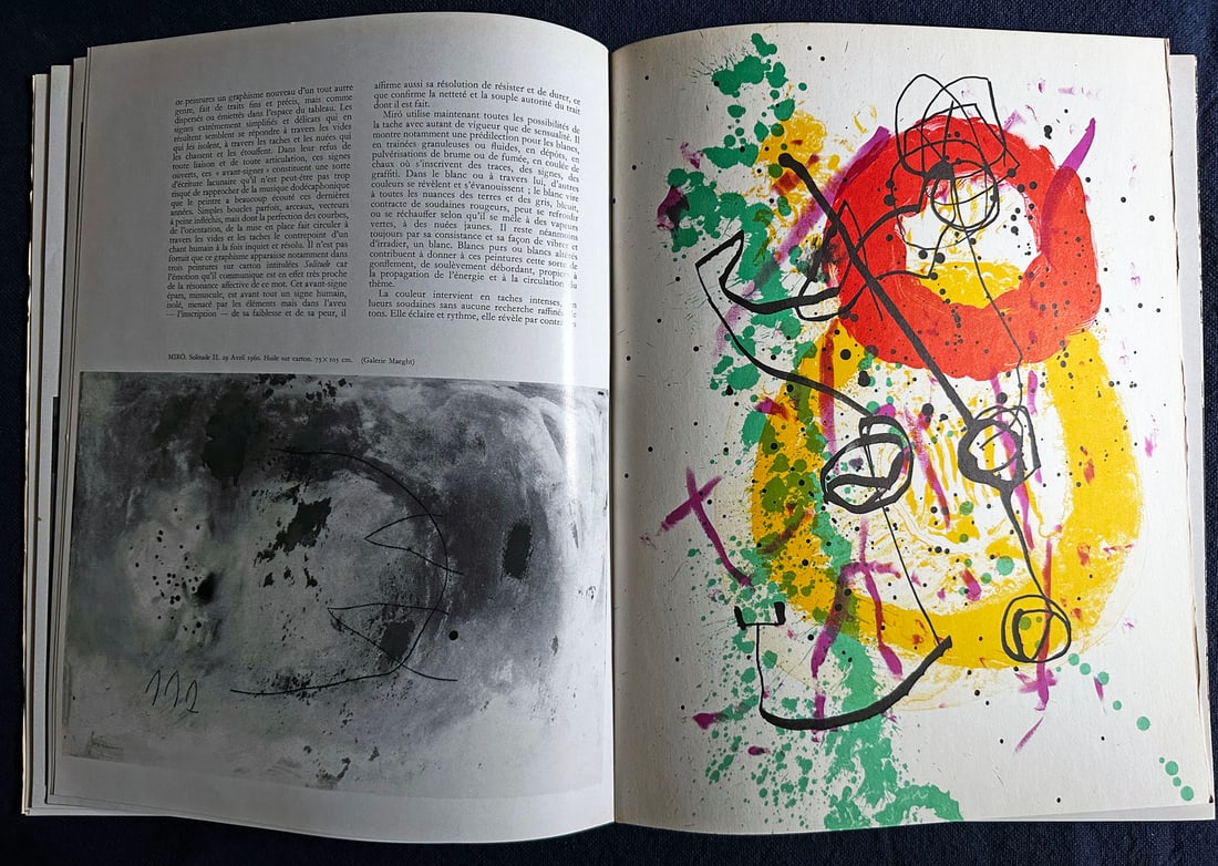 XXe Siecle 16 1961. Lithographs by Cesar, Miro, Vedova.: Xxe Siecle 16. Cahiers d’art, Paris 1961. With three original lithographs in color by Cesar, Miro and Vedova. Text in French.