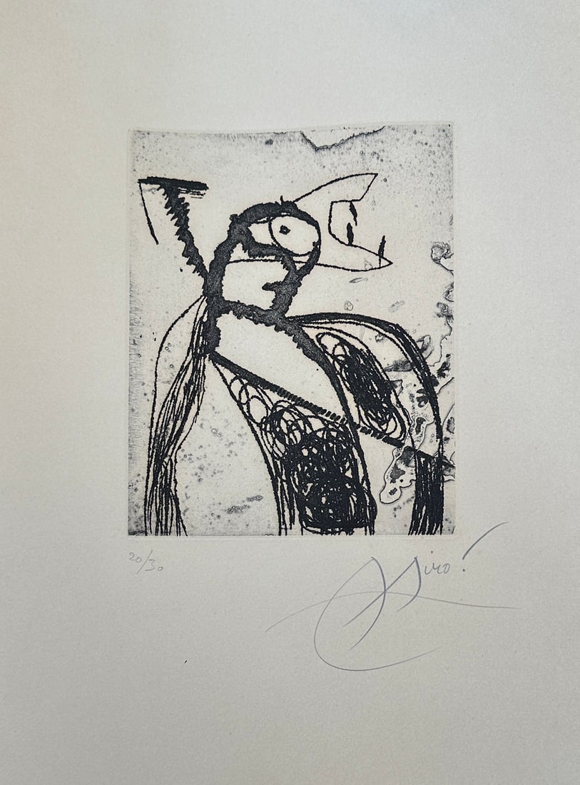Miro Saltimbanques. Etching Signed and numbered one of 30 copies (1 of 3)